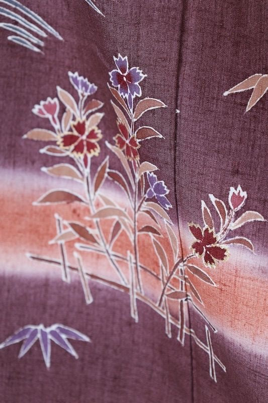 Japanese kimono Unused <houmongi> Msize silk 100% /T670