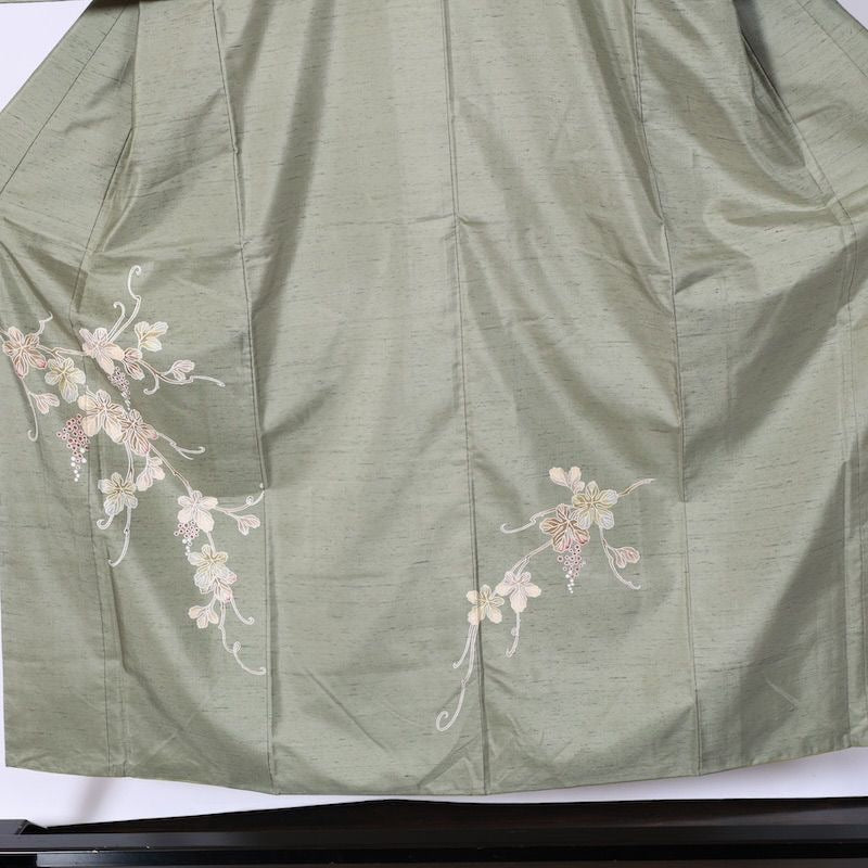 Japanese kimono used <Tsukesage Tsumugi> Msize silk 100% /k89