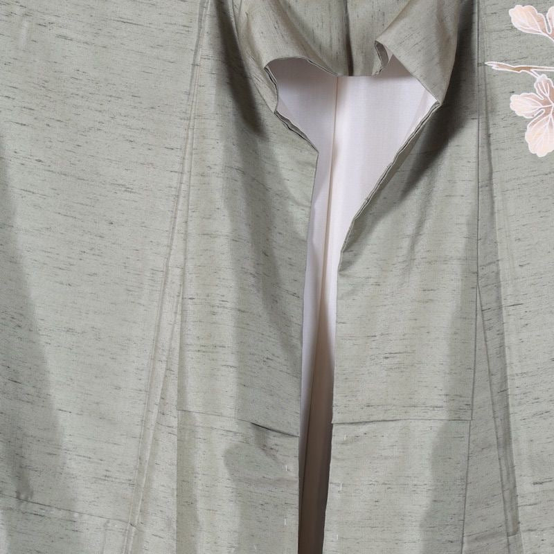 Japanese kimono used <Tsukesage Tsumugi> Msize silk 100% /k89