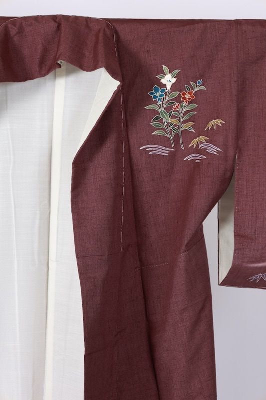 Japanese kimono Unused <houmongi> Msize silk 100% /T670