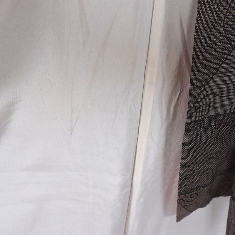 Japanese kimono (Tsumugi) S-size 100% silk / B76