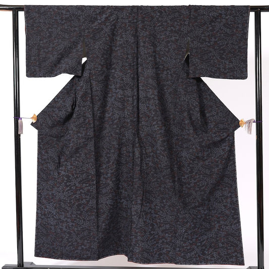 Japanese kimono (Tsumugi) M-size 100% silk / B70