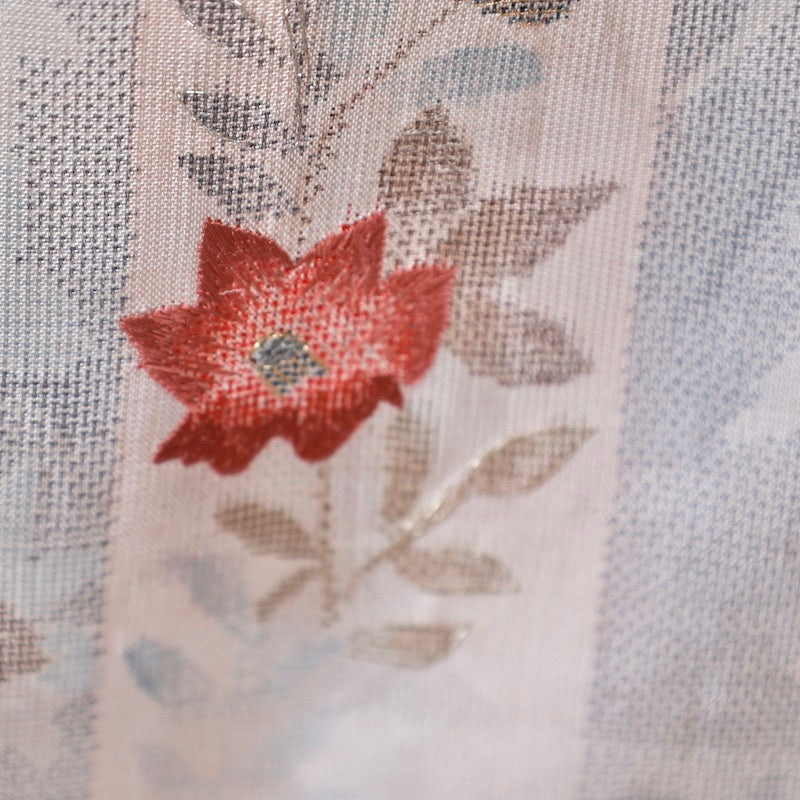 Japanese kimono (Tsumugi) L-size 100% silk / B71