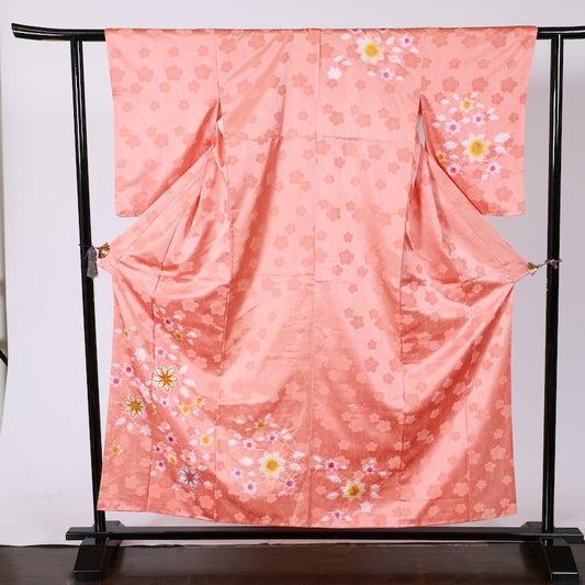 Japanese kimono(Houmongi)LMSize tetoron A305