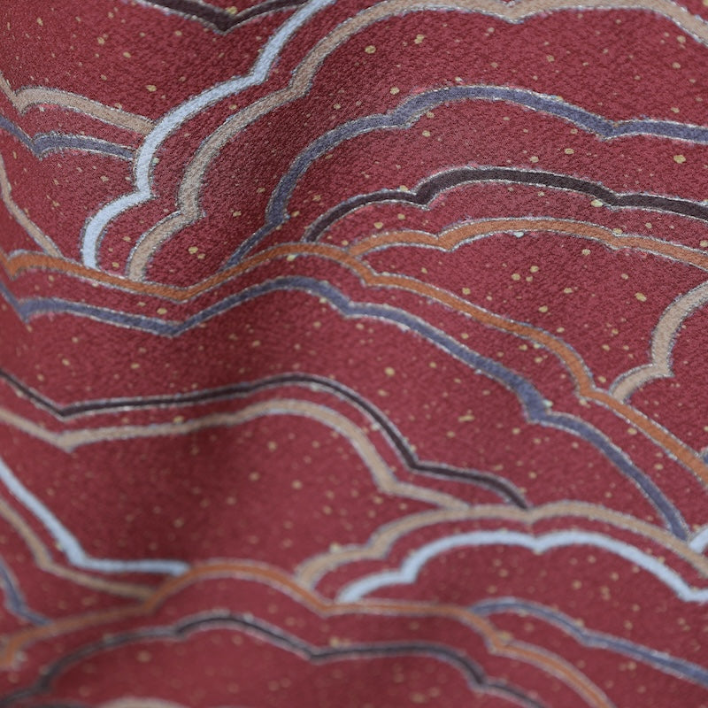 Japanese kimono used <Tsukesage> Msize silk 100% /T369
