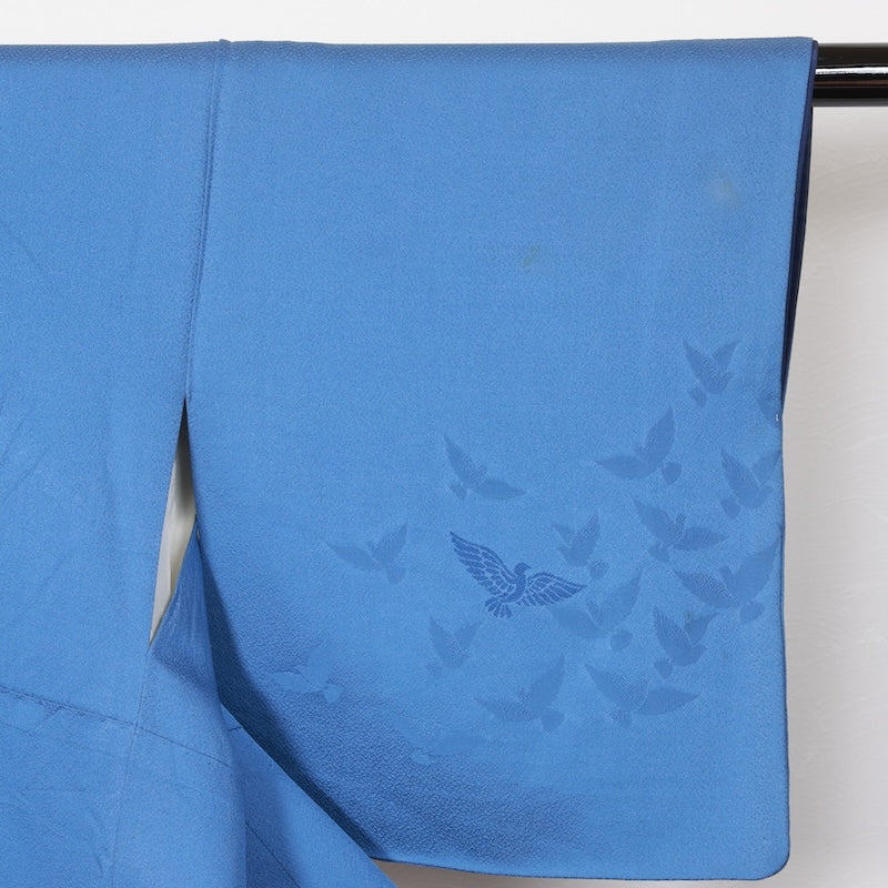 Japanese kimono used <Muzitsukesage> Msize silk 100% /T367