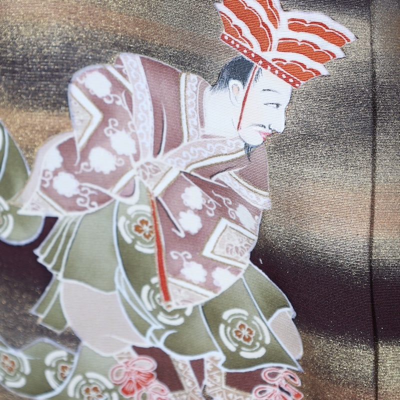 Japanese kimono used <Irotomesode> Msize silk 100% /T365