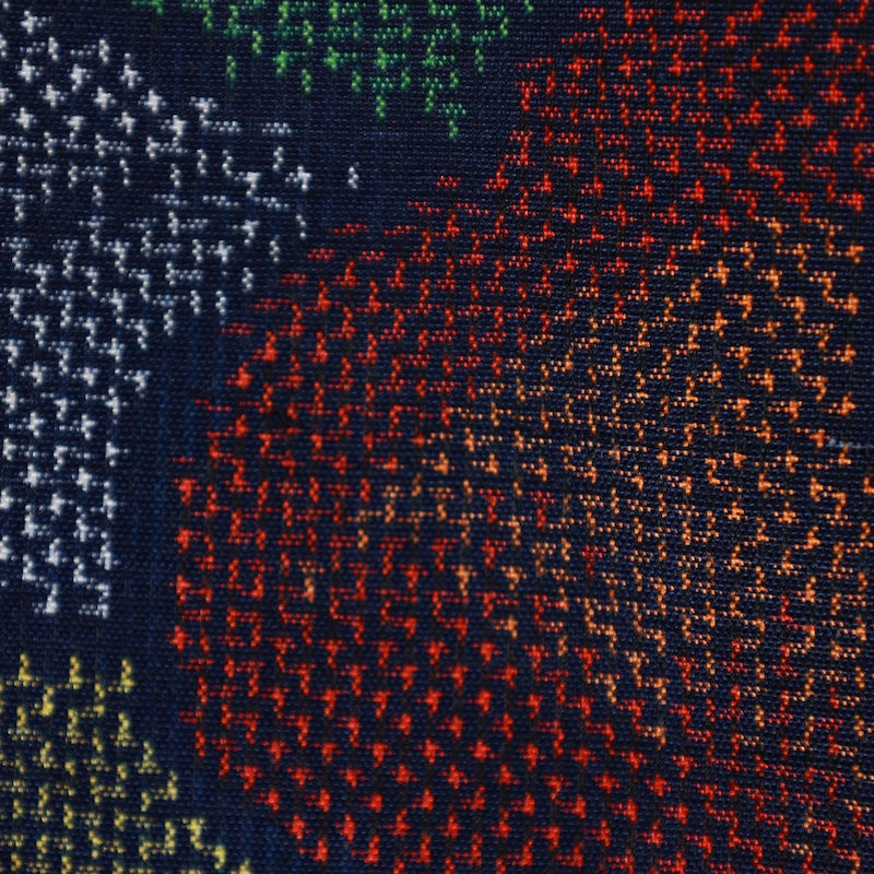 Japanese kimono used <Tsumugi> S-size silk 100% /B843