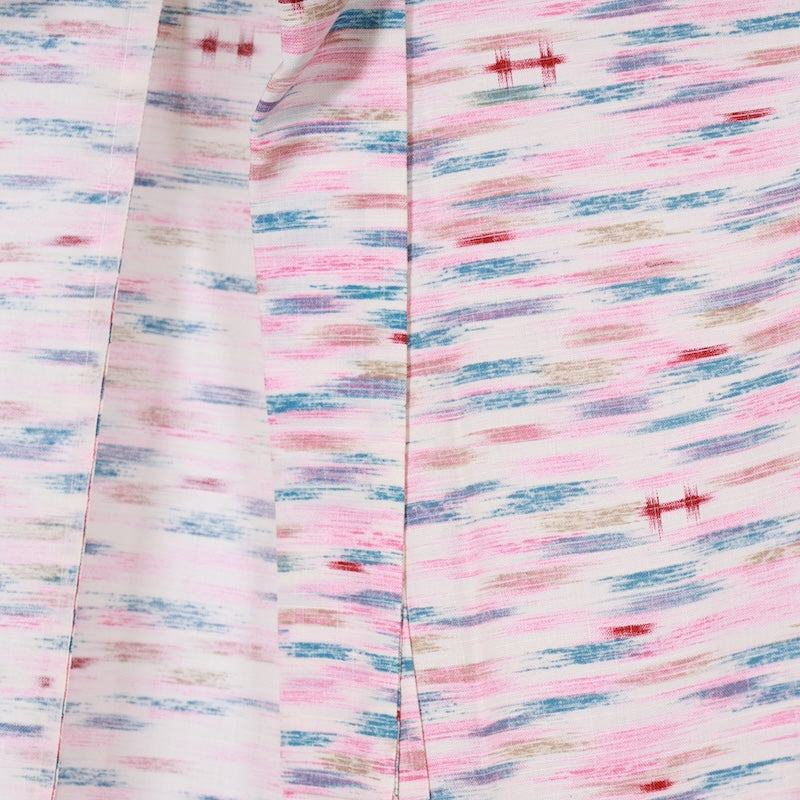 Japanese kimono used <komon> M-size silk wool /B781