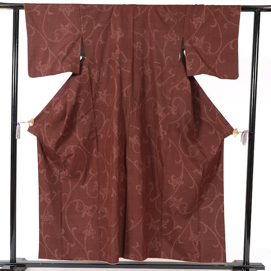 Japanese kimono (Tsumugi) M-size 100% silk / B80