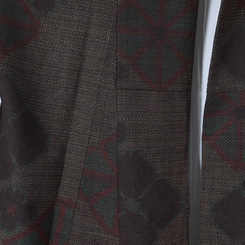 Japanese kimono (Tsumugi) M-size 100% silk / B95