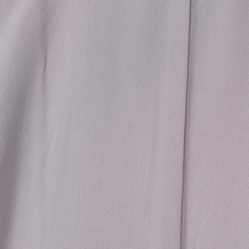 Japanease kimono used(Irotomesode) L-size 100% silk /K86Artist's work Gray Purple Green Indigo Yellow White Sewing crest Ken Hanabishi