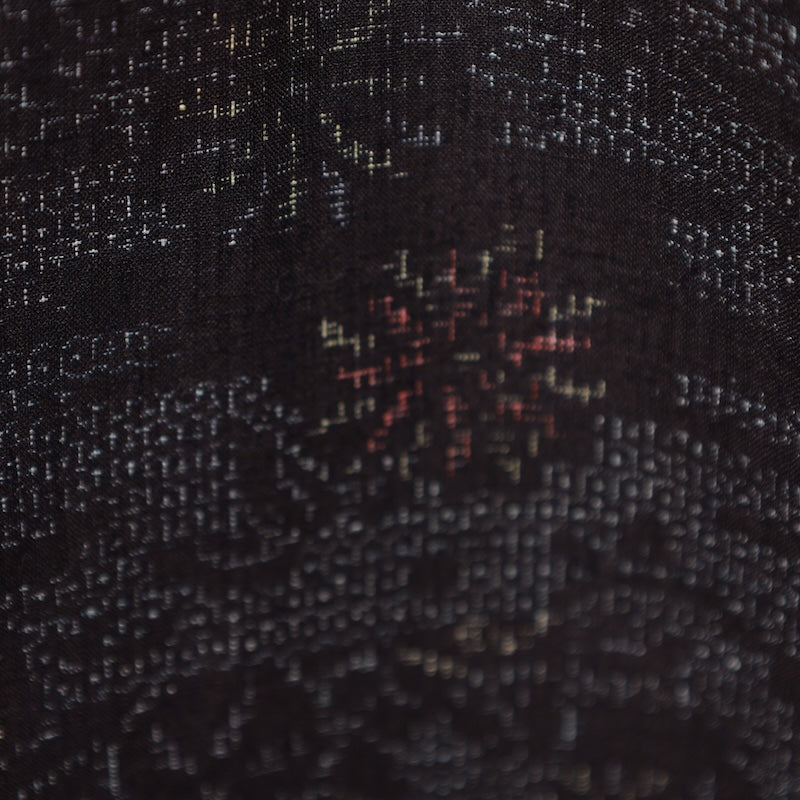 Japanese kimono (Tsumugi) M-size 100% silk / B83