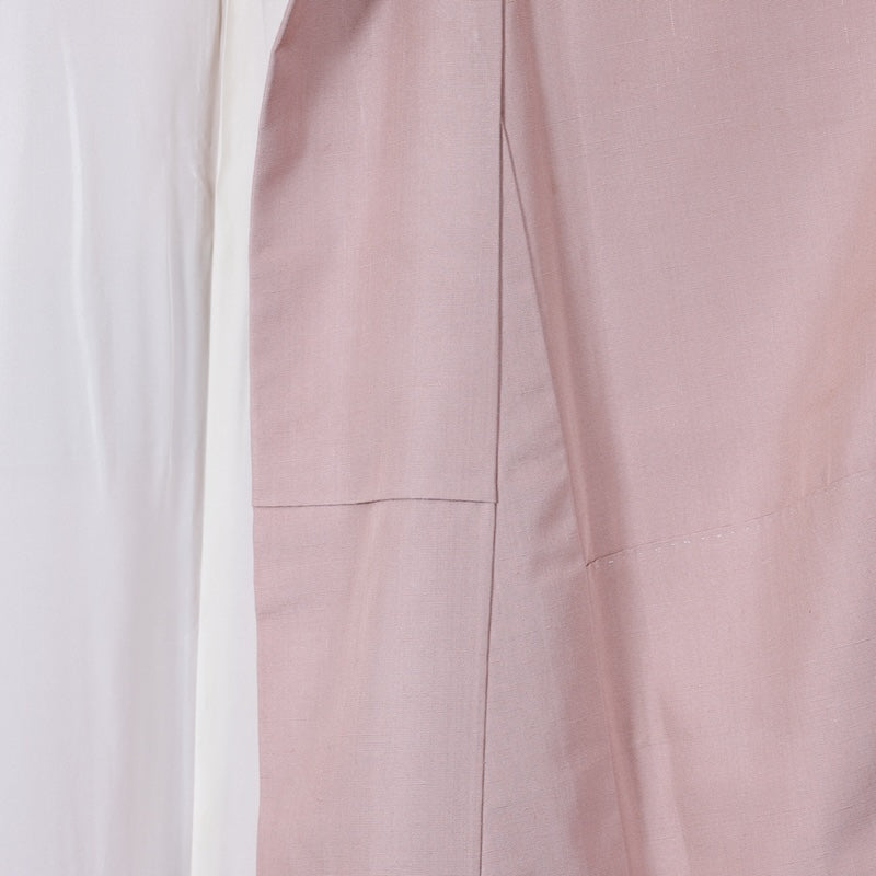 Japanese kimono used <Tsumugi> L-size silk 100% /B755
