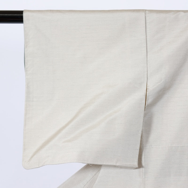 Japanese kimono used <Tsumugi,houmongi> Msize silk 100% /B748