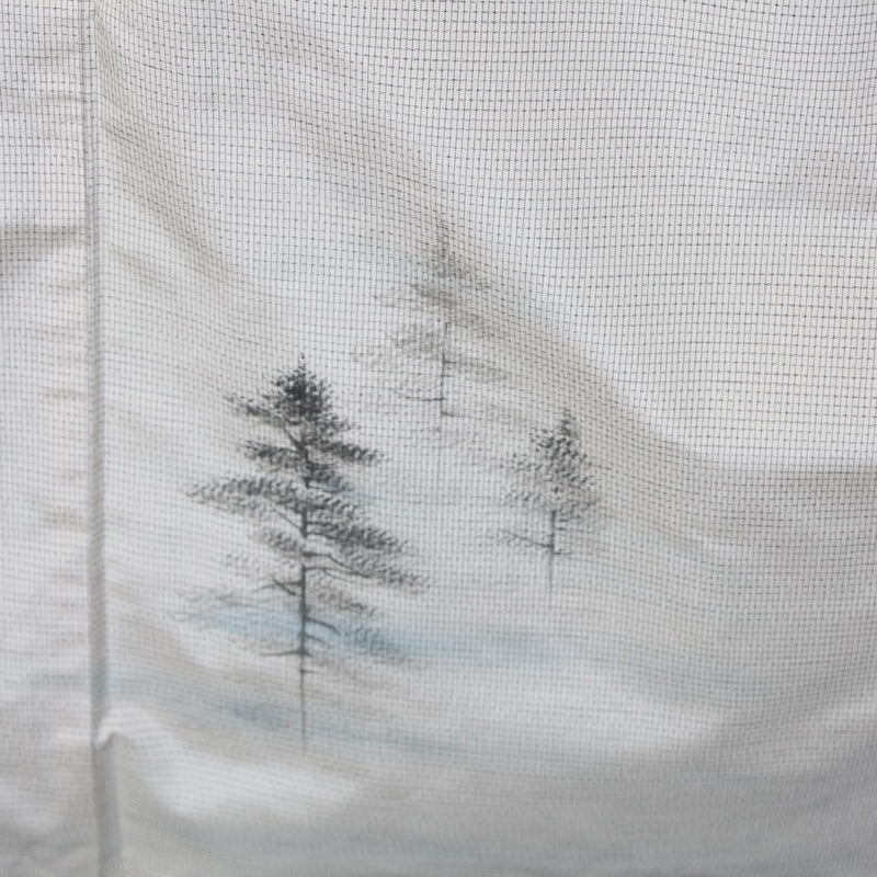 Japanese kimono used <Tsumugi,houmongi> Msize silk 100% /B748