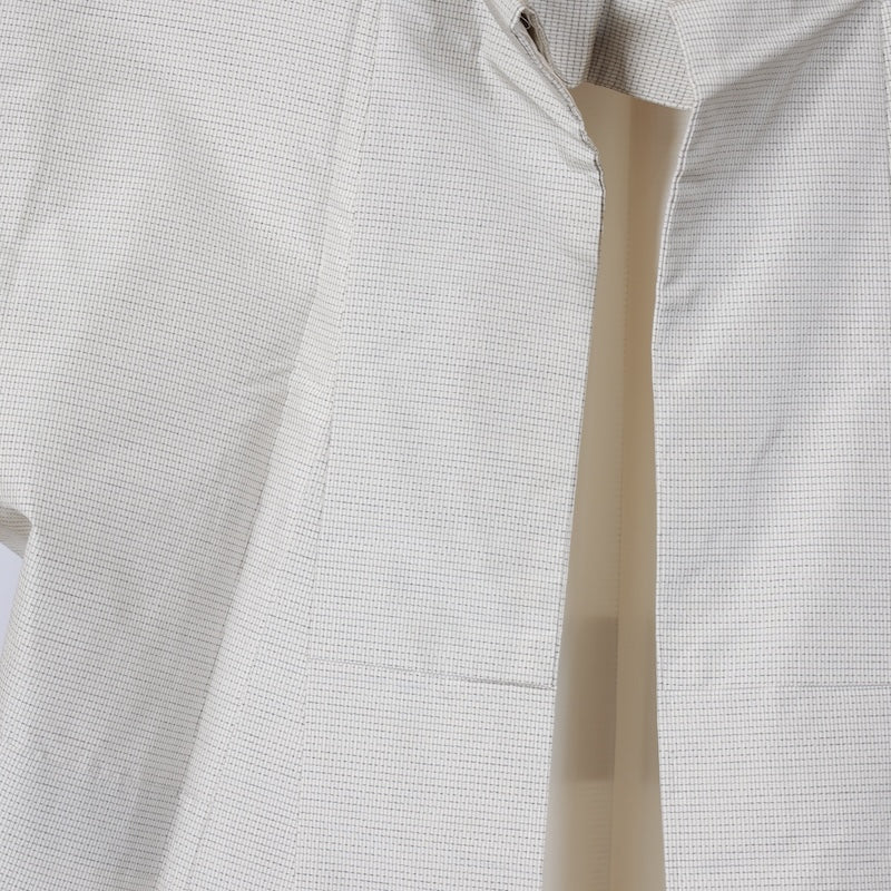 Japanese kimono used <Tsumugi,houmongi> Msize silk 100% /B748