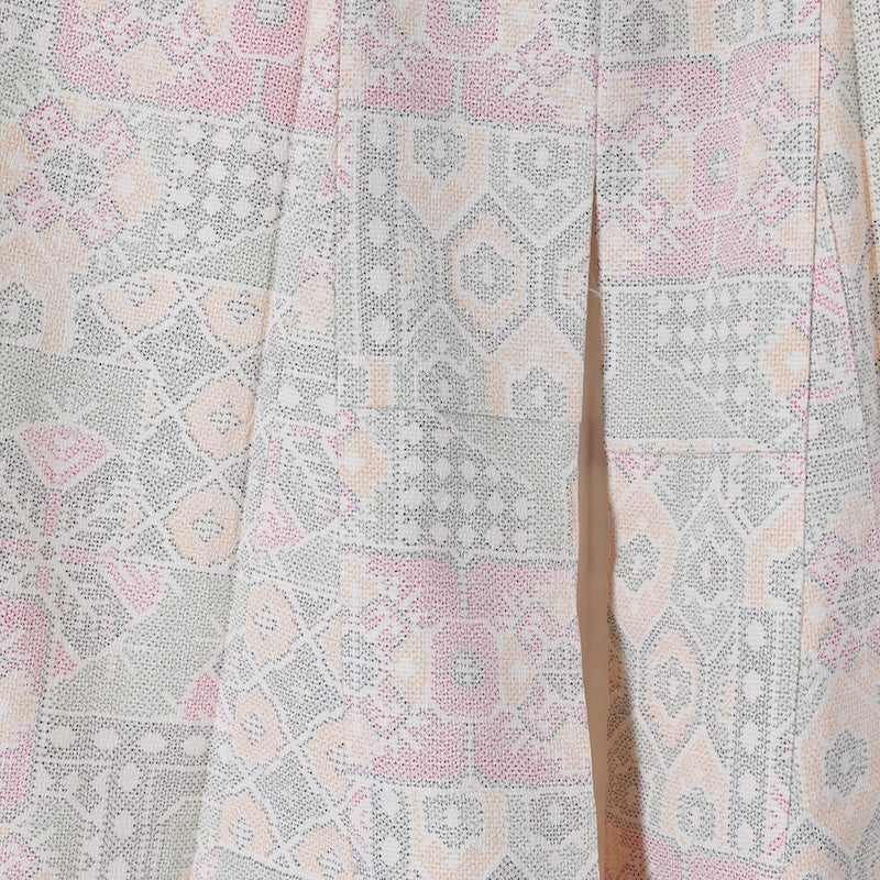 Japanese kimono (Tsumugi) L-size 100% silk / B87