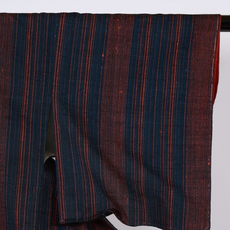 Japanese kimono Unused New <Tsumugi> Msize silk 100% /B749