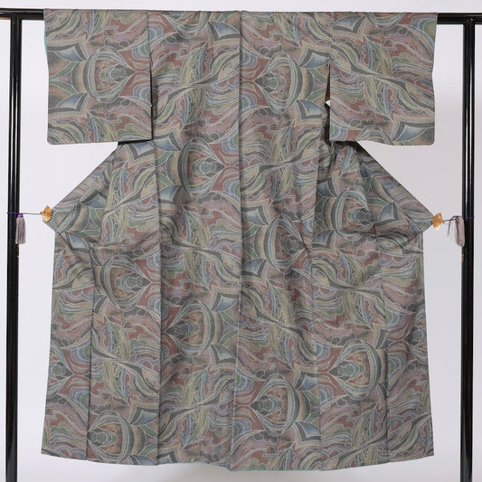Japanese kimono (Tsumugi),kimono jacket(Haori) 2 piece set S-size 100% silk / B88