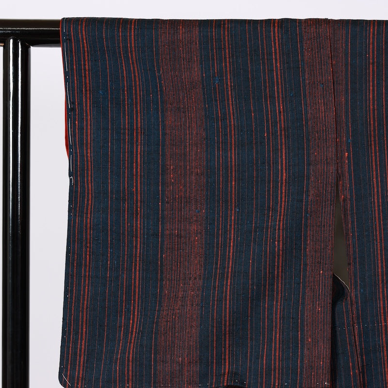 Japanese kimono Unused New <Tsumugi> Msize silk 100% /B749