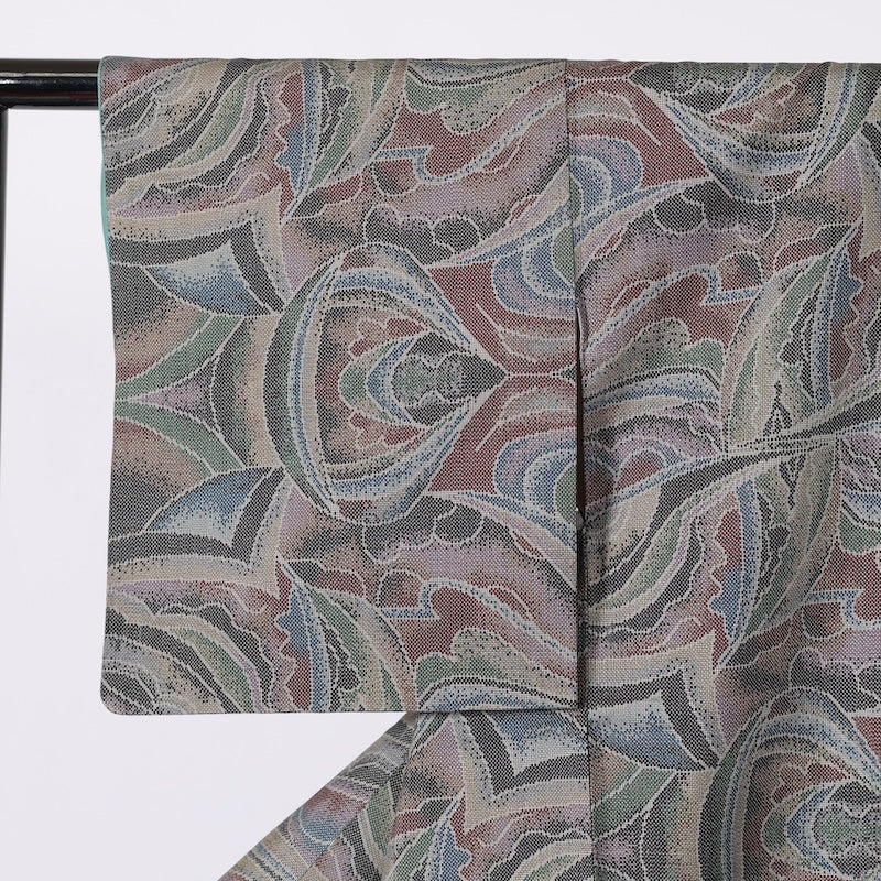 Japanese kimono (Tsumugi),kimono jacket(Haori) 2 piece set S-size 100% silk / B88