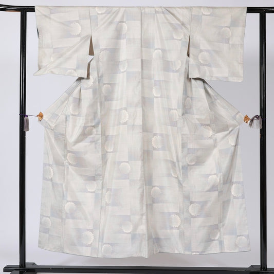 Japanese kimono (Tsumugi) M-size 100% silk / B90