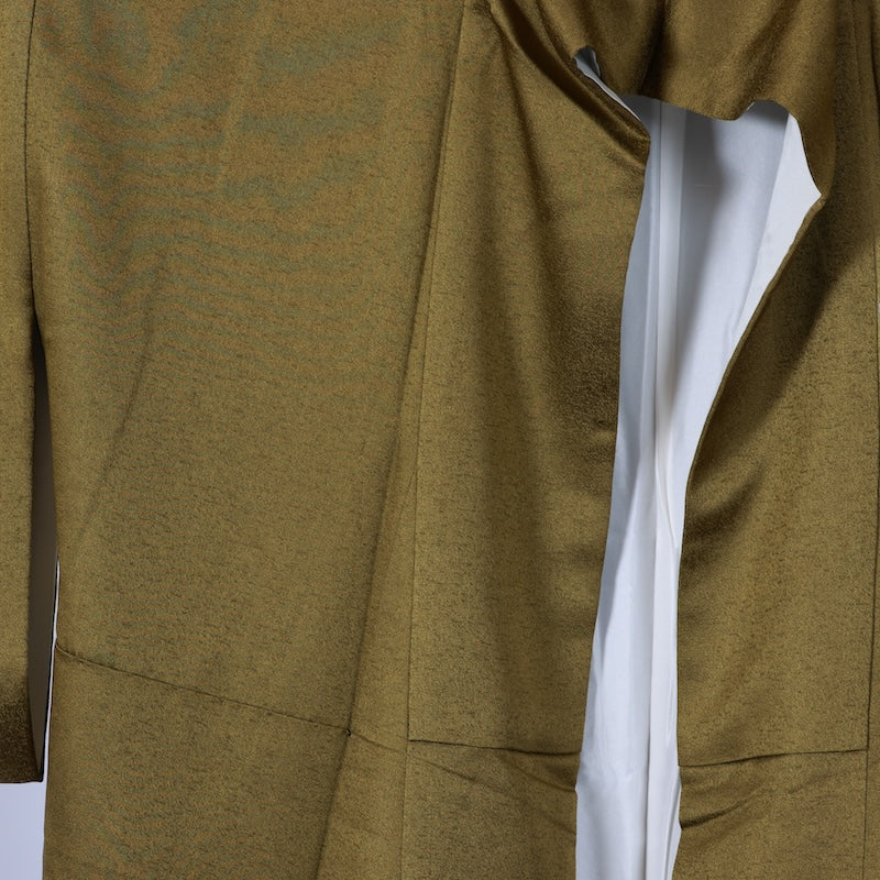 Japanese kimono used <houmongi> M-size silk 100% /B751