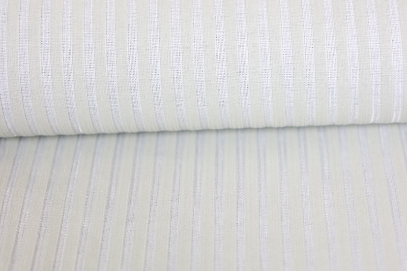 Yukata obi (half-width sash), brand new, light gray with white stripes, reverse side with light and dark indigo stripes, reversible, b36