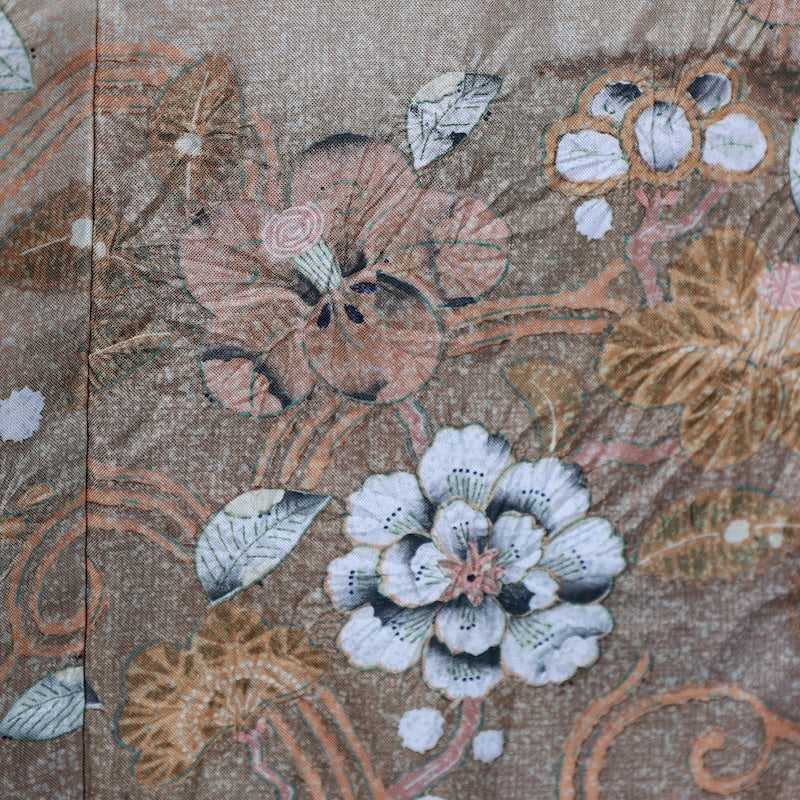 Japanese kimono used <houmongi> Msize silk 100% /B752