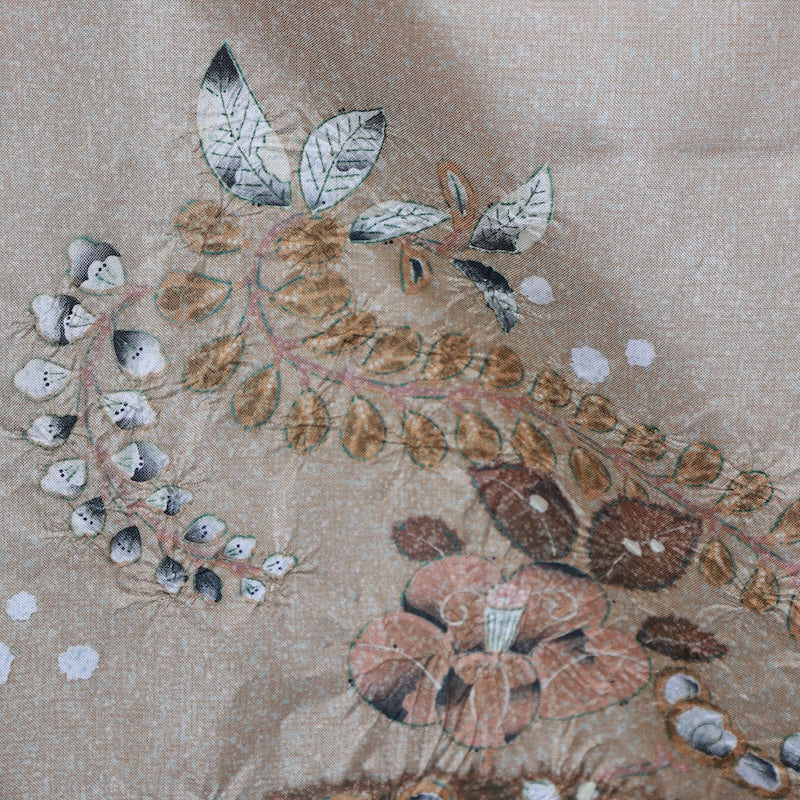 Japanese kimono used <houmongi> Msize silk 100% /B752
