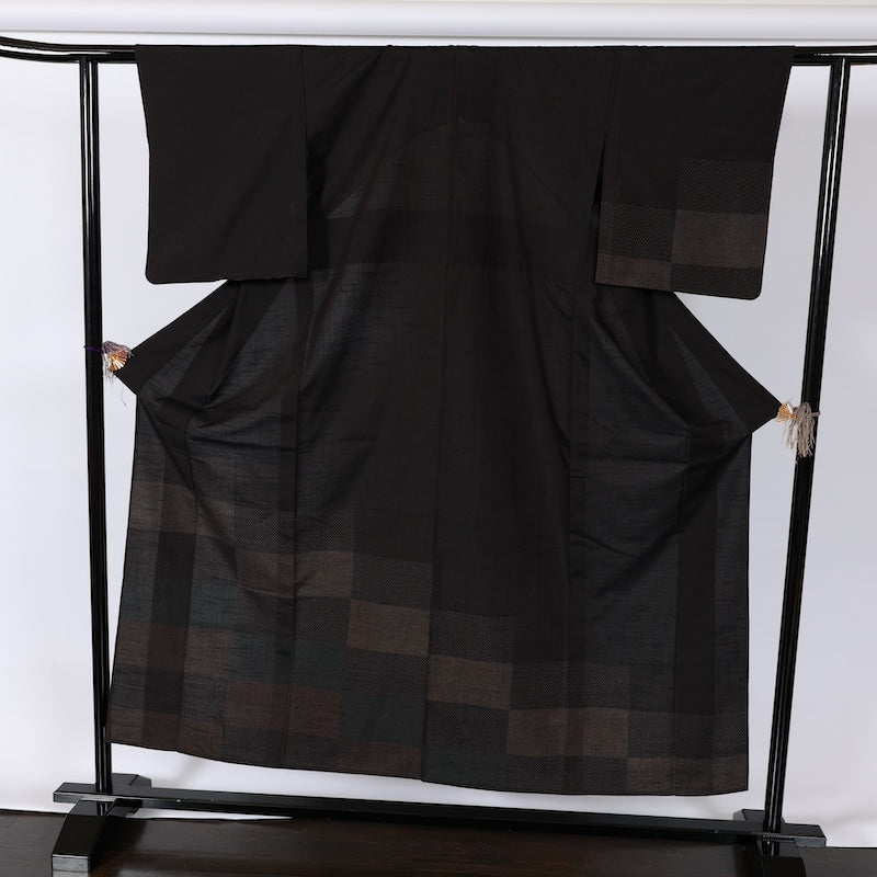 Japanese kimono used <tsukesage> M-size silk 100% /B750