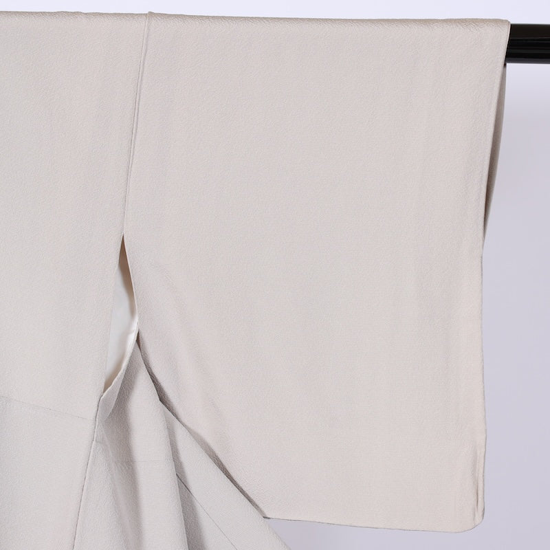 Japanease kimono used(Irotomesode) S-size 100% silk /K78Gray, indigo, green, brown, white, by an artist, Genji picture scroll