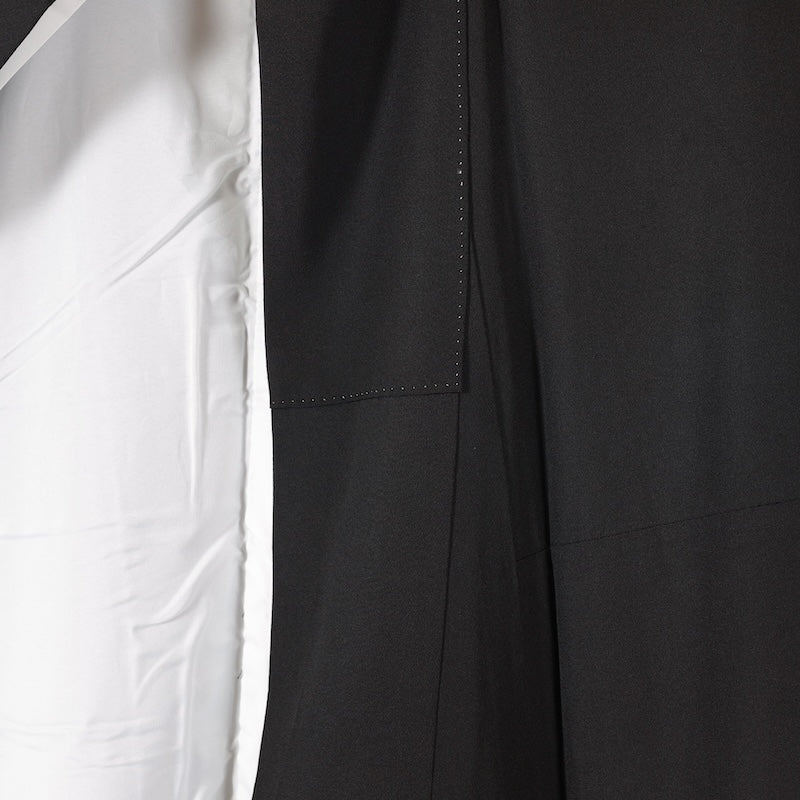 Japanese kimono (Kurotomesode) M-size polyester / B112