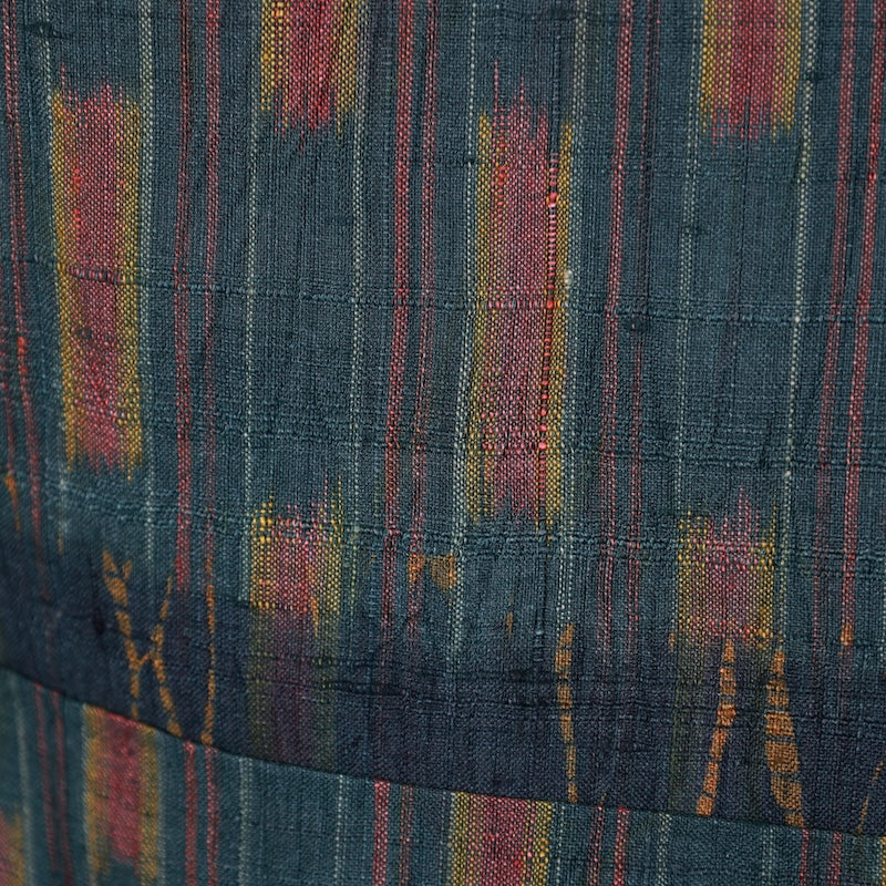 Japanese kimono used <Tsumugi> L-size silk 100% /B747