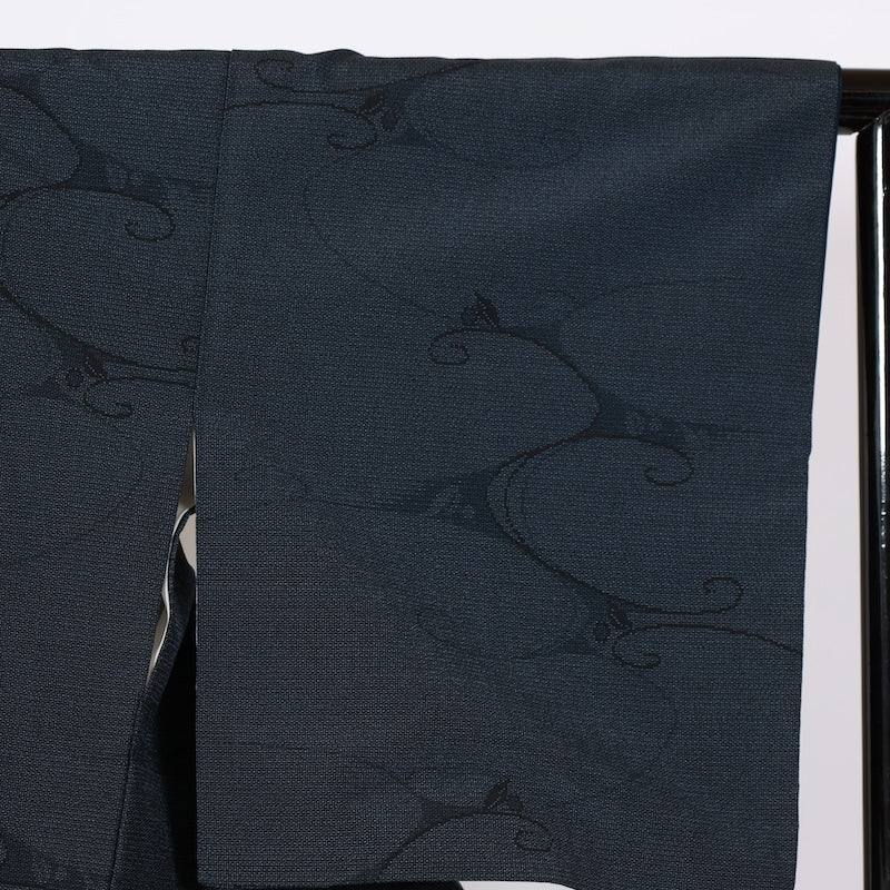 Japanese kimono used <Tsumugi> S-size silk 100% /B728