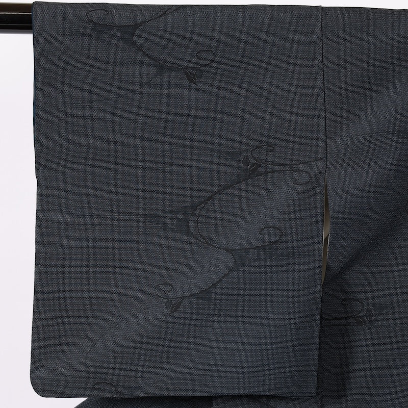 Japanese kimono used <Tsumugi> S-size silk 100% /B728