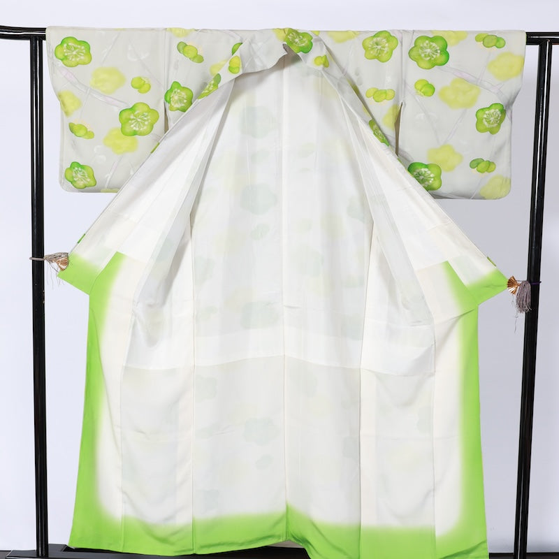 Japanease kimono used(komon)size M silk100%/K77