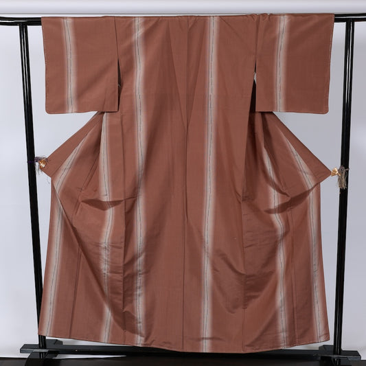 Japanese kimono Unused New <Tsumugi> Msize silk 100% /B730