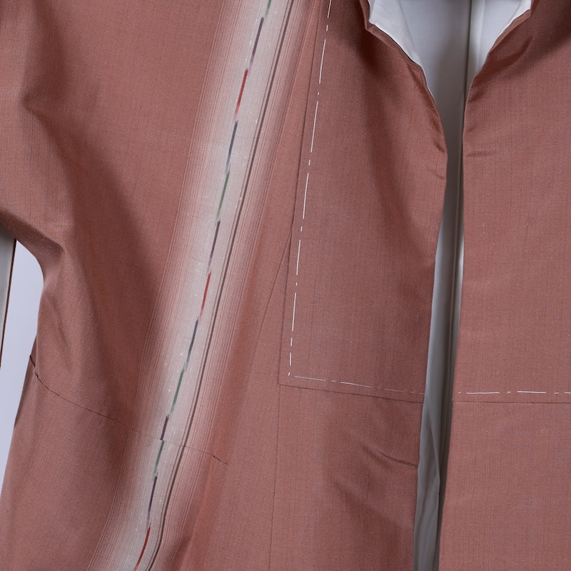 Japanese kimono Unused New <Tsumugi> Msize silk 100% /B730