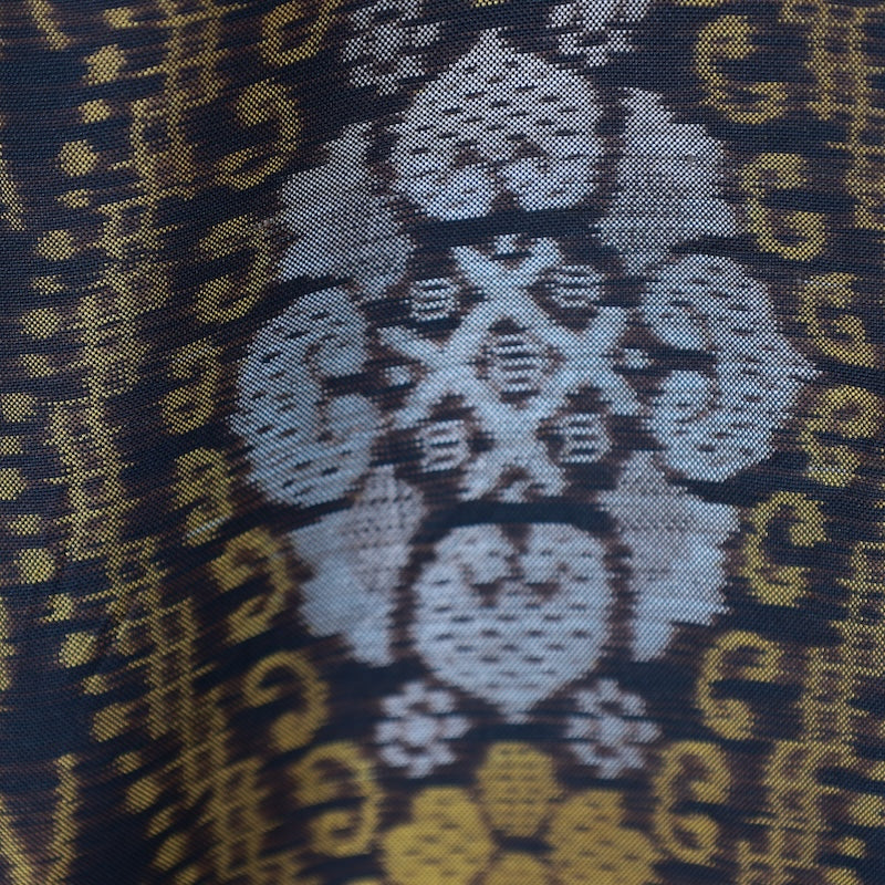 Japanese kimono used <Tsumugi> Msize silk 100% /T388