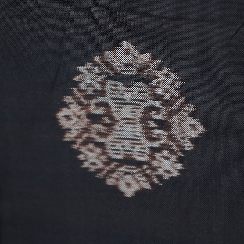 Japanese kimono used <Tsumugi> Msize silk 100% /T388