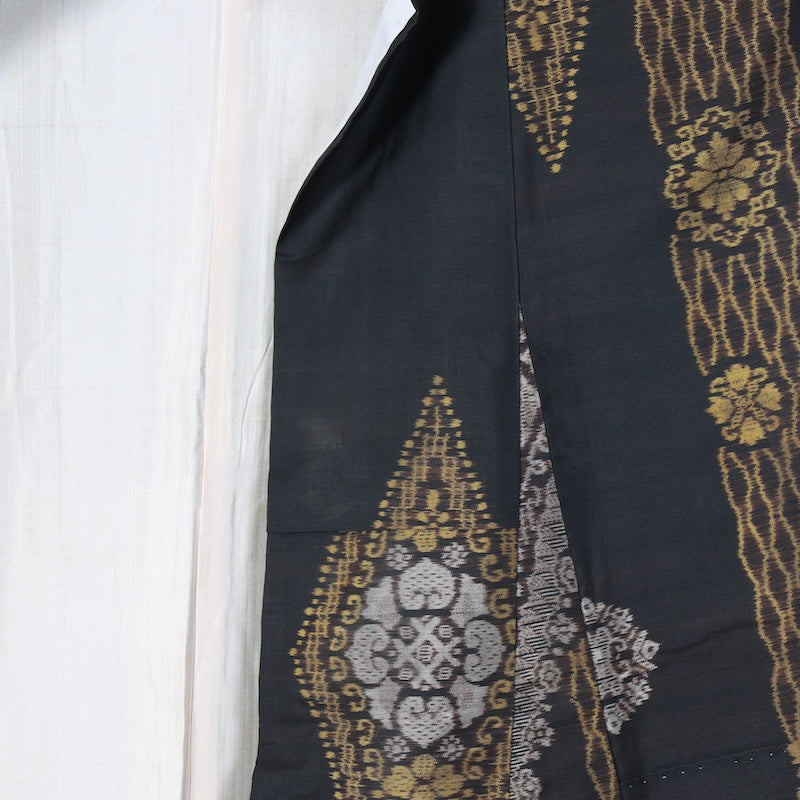 Japanese kimono used <Tsumugi> Msize silk 100% /T388