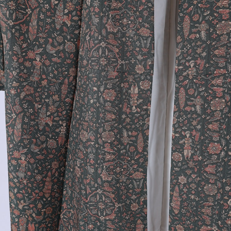 Japanese kimono (Komon) S-size 100% silk / B100