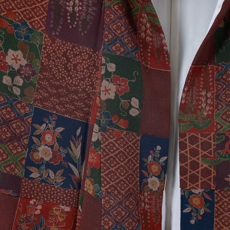 Japanese kimono (Komon) M-size 100% silk / B101