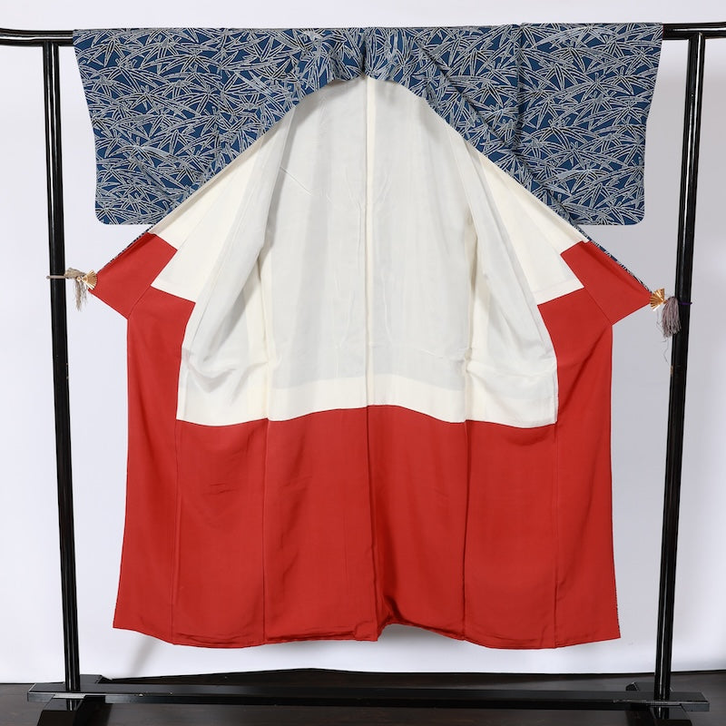 Japan kimono used(komon)size S silk100%/K117