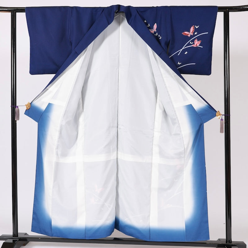 Japanese kimono (Tsukesage) S-size polyester / B114