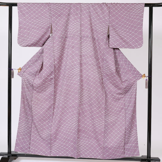 Japanese kimono (Komon) L-size polyester / B113