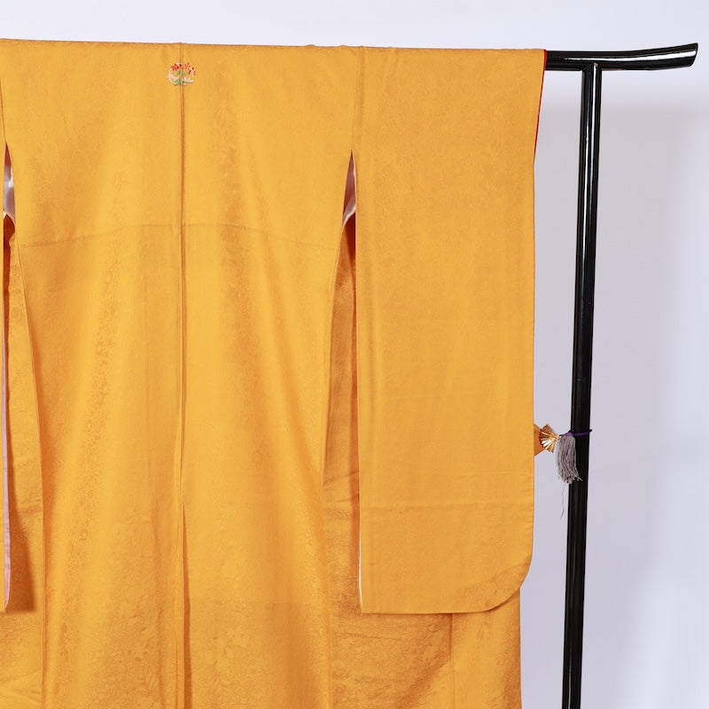 Long-sleeved kimono Used Size M (Furisode)100%Silk/K91