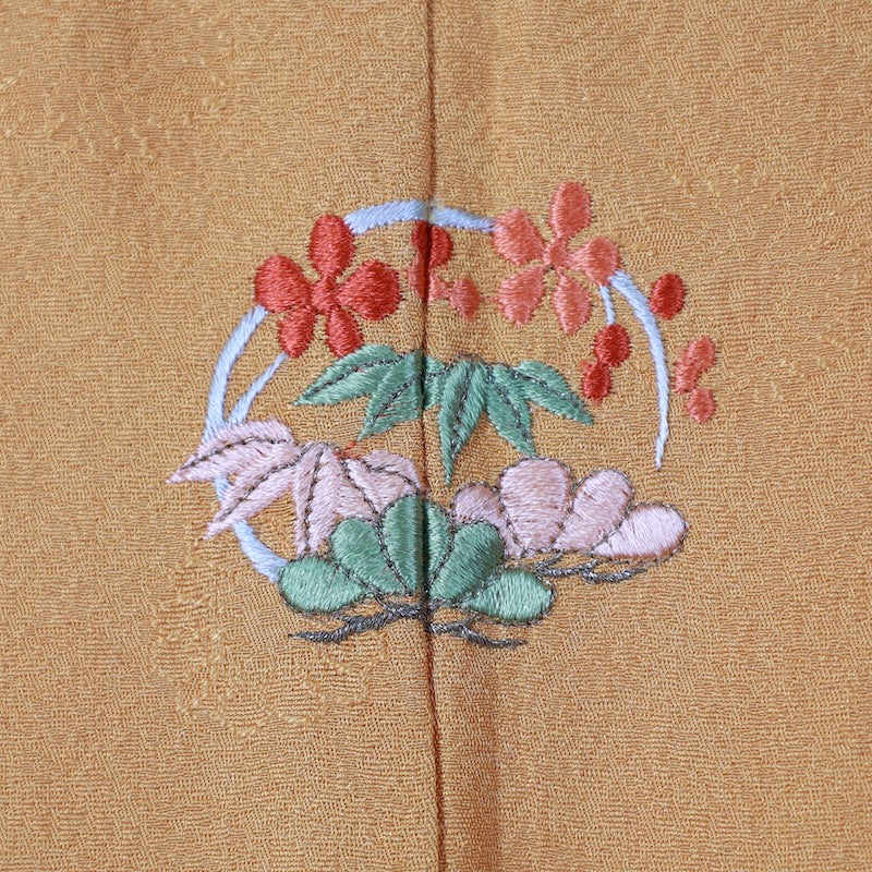 Long-sleeved kimono Used Size M (Furisode)100%Silk/K91